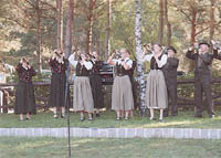 Blservergleich beim Heidebltenfest in Sandhof 2002